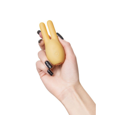 Желтый клиторальный стимулятор с ушками Mr. Bunny фото 8