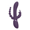Фиолетовый анально-вагинальный вибромассажер Rini - 22,3 см., фото