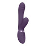 Фиолетовый вибромассажер-кролик Tani - 21,5 см., фото