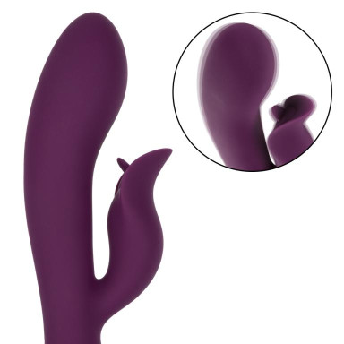 Фиолетовый вибратор-кролик Fantasy - 22,25 см. фото 6