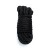 Черная мягкая веревка для бондажа - 5 метров, фото