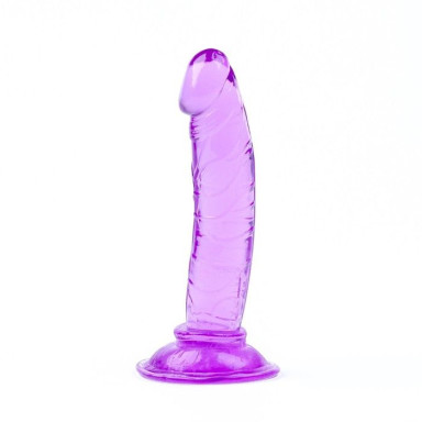 Фиолетовый анальный фаллоимитатор на присоске - 12 см. фото 3