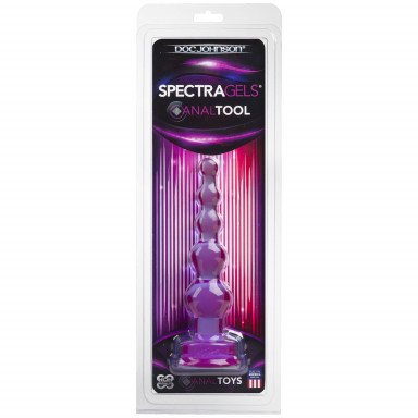 Фиолетовая анальная ёлочка SpectraGels Purple Anal Tool - 17,5 см. фото 2