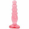 Розовая анальная пробка Crystal Jellies 5 Anal Delight - 14 см., фото