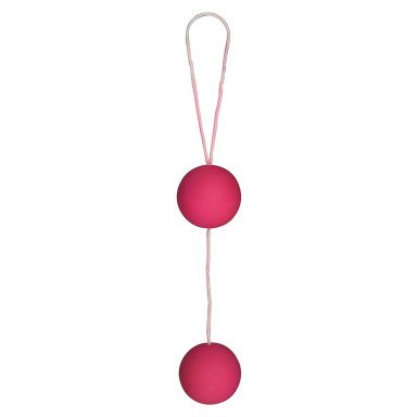 Веселые розовые вагинальные шарики Funky love balls, фото