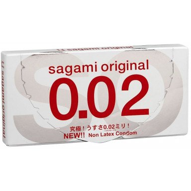 Ультратонкие презервативы Sagami Original 0.02 - 2 шт., фото