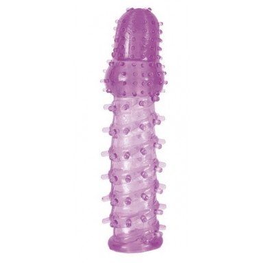 Фиолетовая насадка, удлиняющая половой член, BIG BOY - 13,5 см., фото