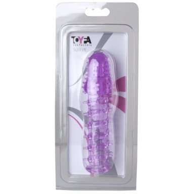 Фиолетовая насадка, удлиняющая половой член, BIG BOY - 13,5 см. фото 2