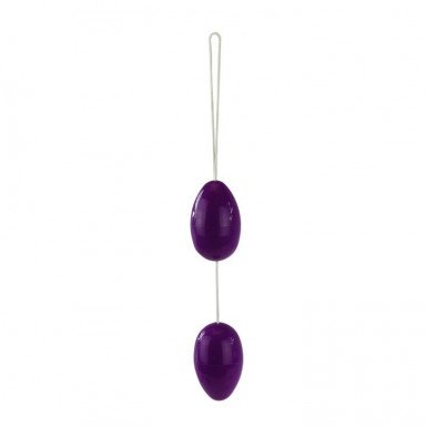 Фиолетовые анальные шарики вытянутой формы, фото