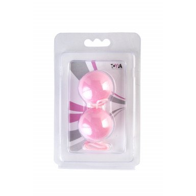 Розовые вагинальные шарики BI-BALLS на мягкой сцепке фото 2