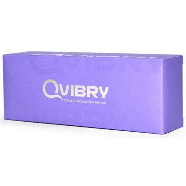 Фиолетовый клиторальный вибромассажёр Qvibry фото 3