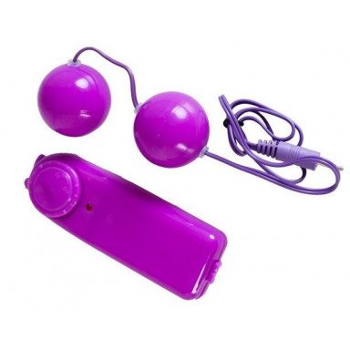 Фиолетовые вагинальные шарики с вибрацией, фото