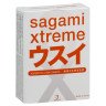 Ультратонкие презервативы Sagami Xtreme Superthin - 3 шт., фото