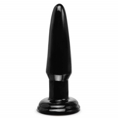 Черная малая анальная пробка Beginners Butt Plug - 10 см., фото