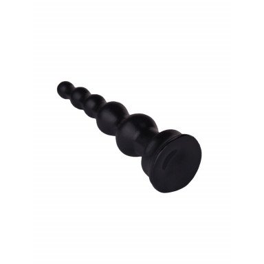 Чёрный анальный стимулятор-ёлочка - 14,5 см. фото 3