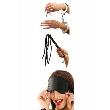 Набор для эротических игр Lover s Fantasy Kit - наручники, плетка и маска фото 3
