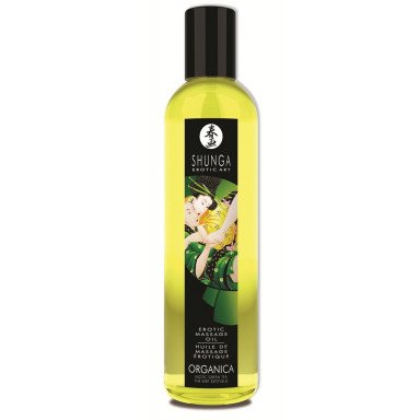 Массажное масло Organica с ароматом зеленого чая - 250 мл., фото