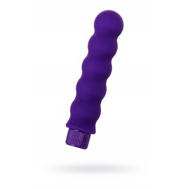 Фиолетовый фигурный вибратор - 17 см. фото 2