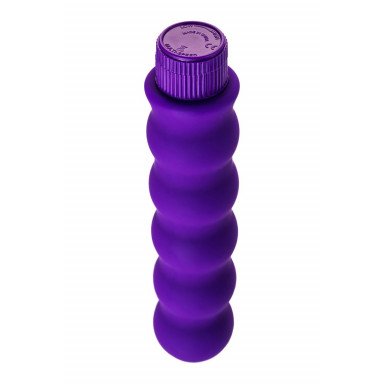 Фиолетовый фигурный вибратор - 17 см. фото 4