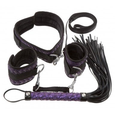 Чёрно-фиолетовый набор для бондажа Bondage Set, фото