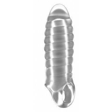 Прозрачная насадка на пенис закрытого типа N 36 Stretchy Thick Penis Extension - 15,2 см., фото