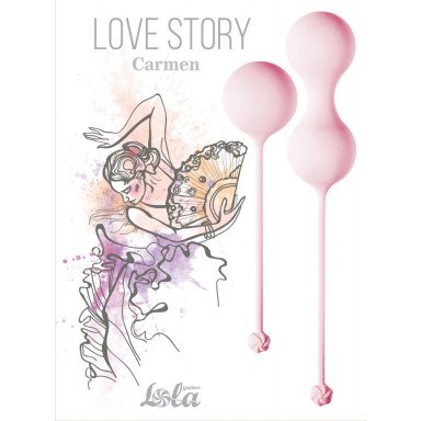 Набор розовых вагинальных шариков Love Story Carmen фото 5