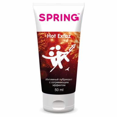 Согревающий интимный лубрикант Spring Hot Extaz - 50 мл., фото