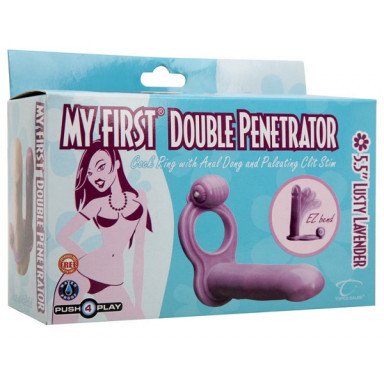 Насадка на пенис для двойного проникновения с вибрацией My First Double Penetrator фото 2
