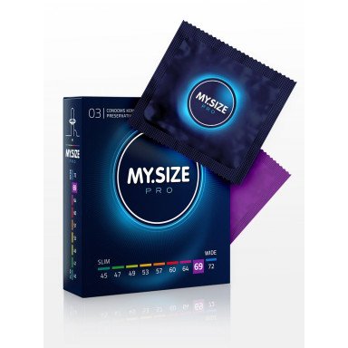 Презервативы MY.SIZE размер 69 - 3 шт., фото