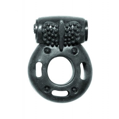 Черное эрекционное кольцо с вибрацией Rings Axle-pin, фото