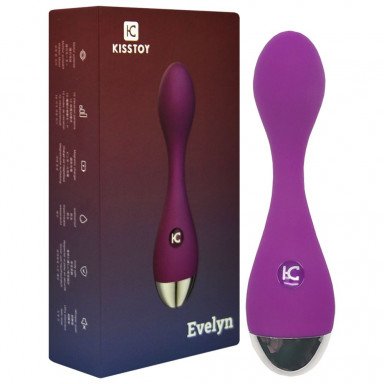 Фиолетовый вибромассажер G-Spot Evelyn - 15,1 см. фото 2
