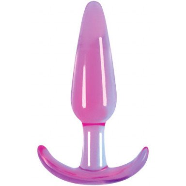 Гладкая фиолетовая анальная пробка Jelly Rancher T-Plug Smooth - 10,9 см., фото
