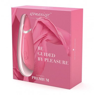 Розовый бесконтактный клиторальный стимулятор Womanizer Premium фото 6