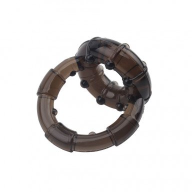 Дымчатое двойное эрекционное кольцо Dual Enhancement Ring фото 4