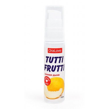 Гель-смазка Tutti-frutti со вкусом сочной дыни - 30 гр., фото