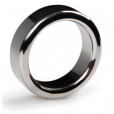 Серебристое эрекционное кольцо Heavy Cock Ring Size S, фото
