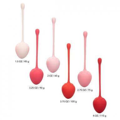 Набор из 6 вагинальных шариков-клубничек Kegel Training Set Strawberry фото 3
