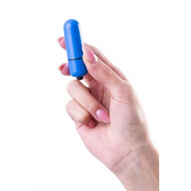 Синяя вибропуля A-Toys Braz - 5,5 см. фото 5