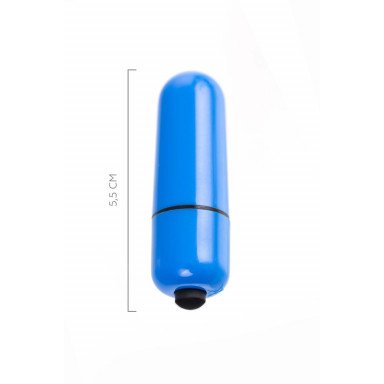 Синяя вибропуля A-Toys Braz - 5,5 см. фото 6