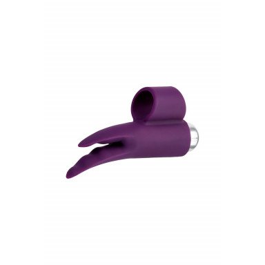 Фиолетовая вибронасадка на палец JOS Tessy - 9,5 см. фото 6