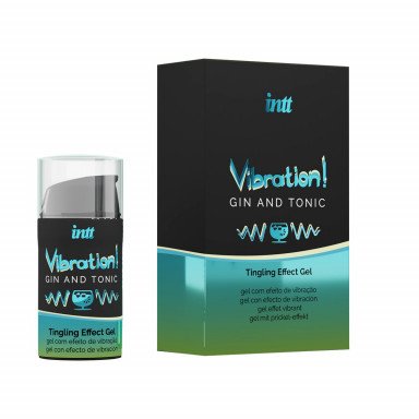 Жидкий интимный гель с эффектом вибрации Vibration! Gin Tonic - 15 мл. фото 2