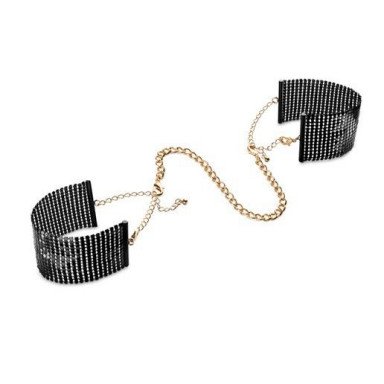Чёрные дизайнерские наручники Desir Metallique Handcuffs Bijoux фото 2