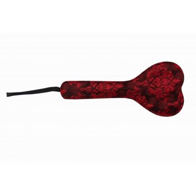 Красная шлепалка-сердечко с цветочным принтом - 28 см. фото 3