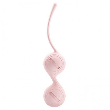 Нежно-розовые вагинальные шарики на сцепке Kegel Tighten Up I фото 2