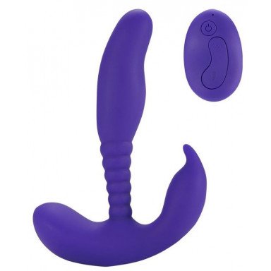 Фиолетовый стимулятор простаты Remote Control Anal Pleasure Vibrating Prostate Stimulator - 13,5 см., фото
