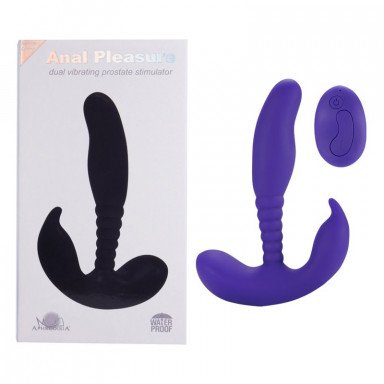 Фиолетовый стимулятор простаты Remote Control Anal Pleasure Vibrating Prostate Stimulator - 13,5 см. фото 3