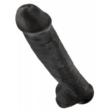 Чёрный фаллоимитатор-гигант 15 Cock with Balls - 40,6 см. фото 3