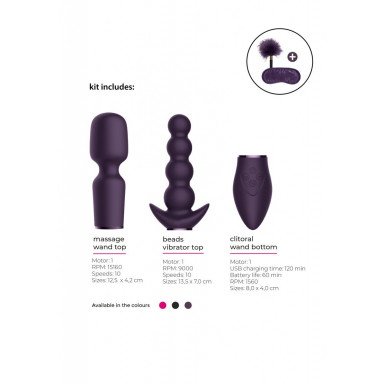 Фиолетовый эротический набор Pleasure Kit №3 фото 5