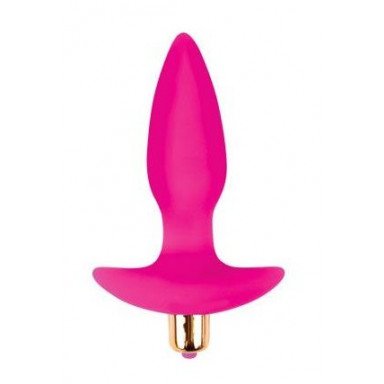 Розовая коническая анальная пробка Sweet Toys - 10,5 см., фото
