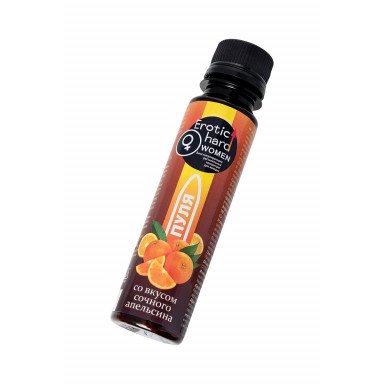 Биостимулирующий концентрат для женщин Erotic hard Пуля со вкусом сочного апельсина - 100 мл. фото 4